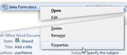 Access the properties of the file to prevent changes saved