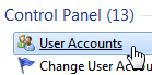Access user account profiles on your Windows 7 computer