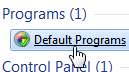 Access your Windows 7 default programs