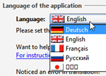 Change the language options of a program in Windows 7