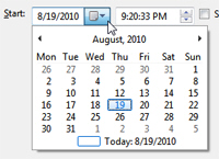 Choose date and time for your reminder notification