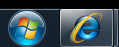 Combined large icons inside the Windows 7 taskbar