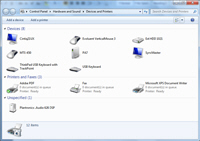 Devices and Printers in the Control Panel in Windows 7