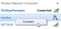 Join and connect to another wireless network in Windows 7
