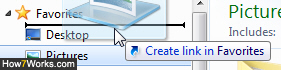 Move Favorites folders in Explorer for Windows 7