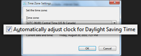 Turn off Daylight Saving Time in Windows 7