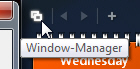 Access the Window Manager from the Sidebar