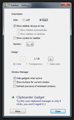Customize Windows 7 Sidebar