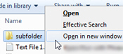 Manually open a folder in a new window