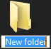 Windows 7 creates new folder on the desktop
