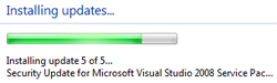 Windows Vista Updates in progress...