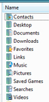 User profile folders in Windows Vista