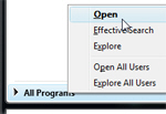 Exploring the Start Menu's All Programs entry as a folder