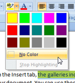 Remove text highlighting color in Microsoft Word documents